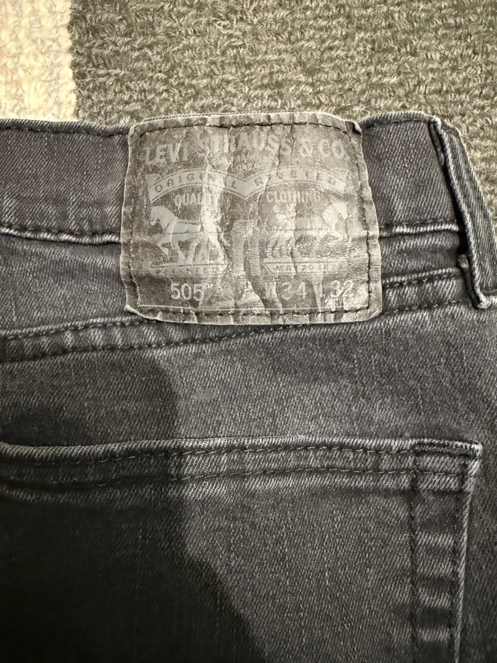 Levi's Men's Black Straight Jeans